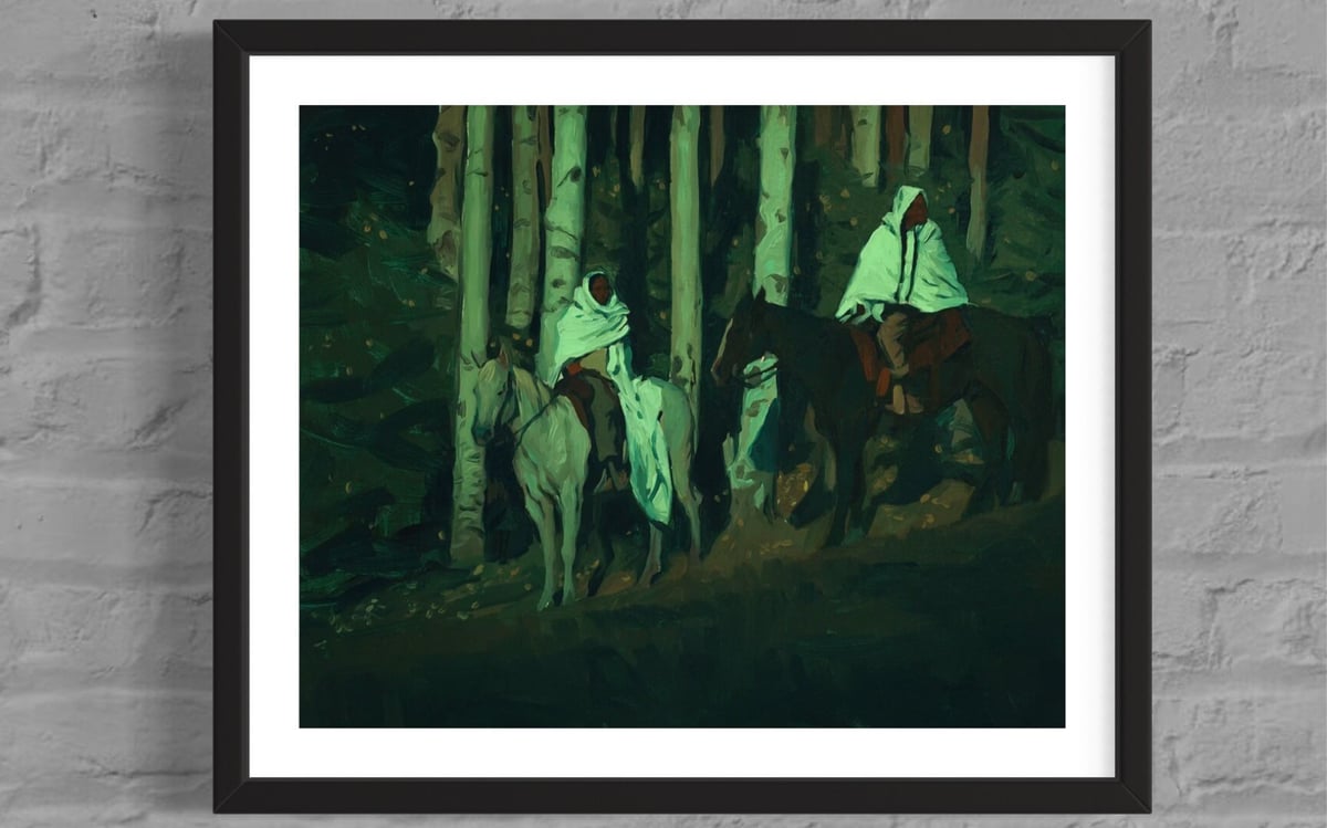 Artwork: Night by the Aspens