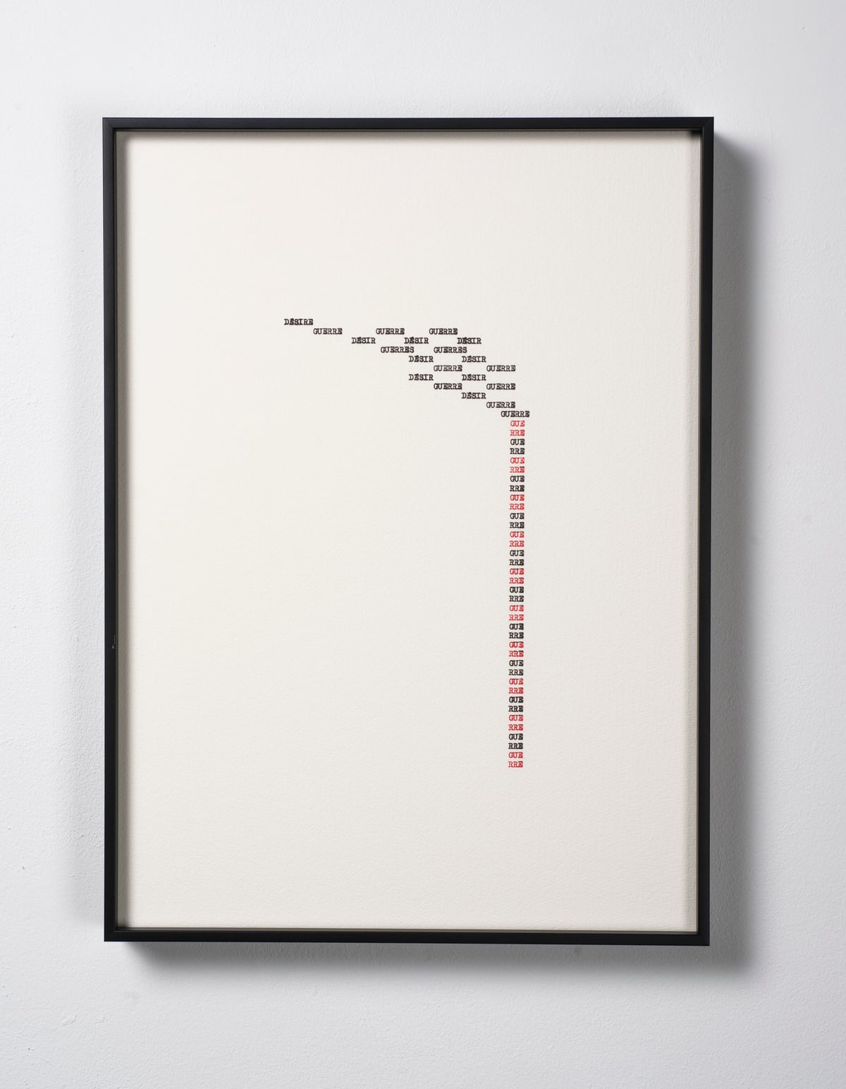 Artwork: Calligrammes (Guillaume Apollinaire) XI