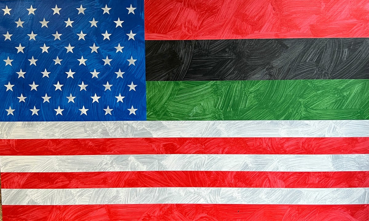 Artwork: African American Flag of Inclusion (After Cecil Lee)