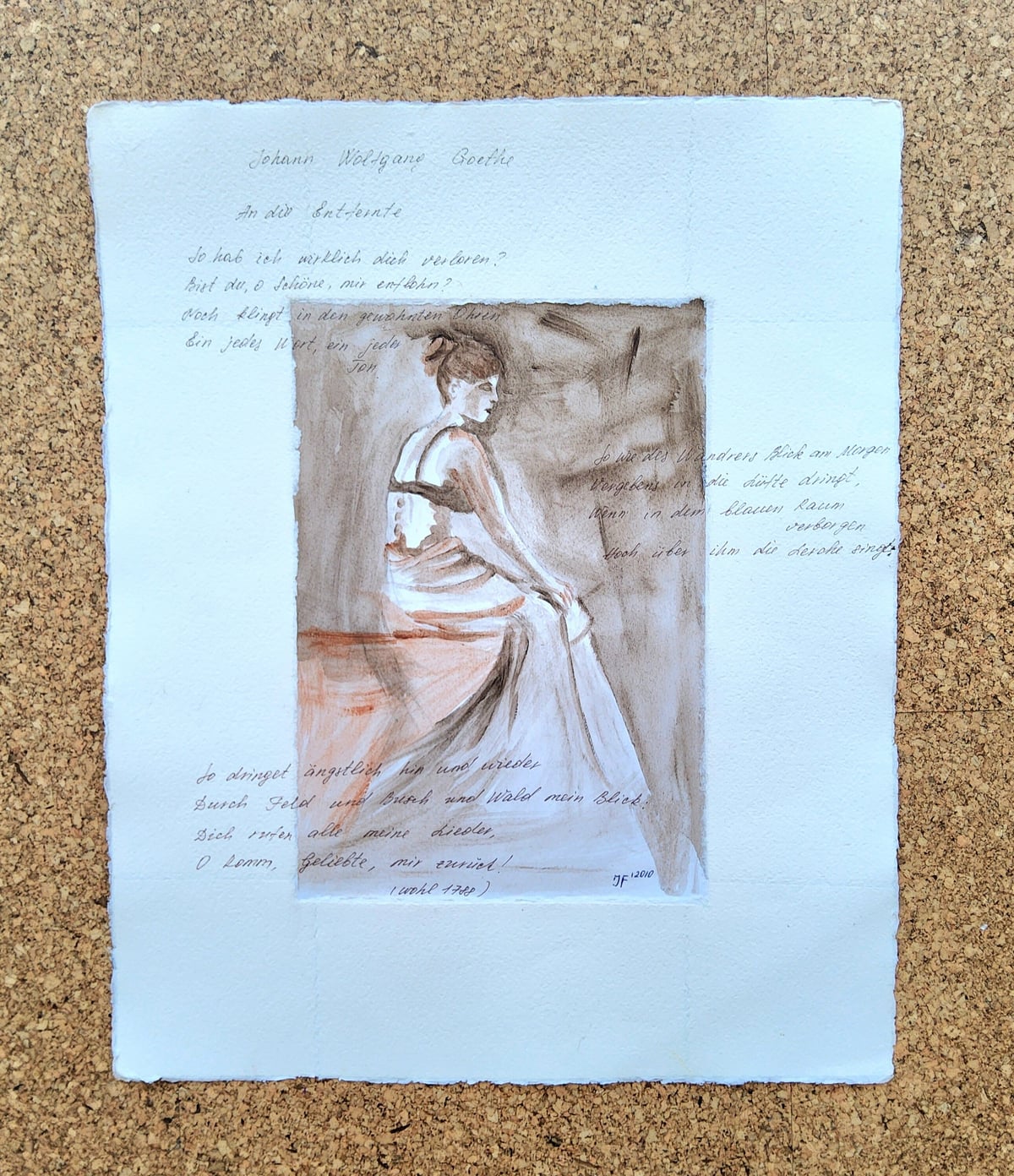 Artwork: "Dedication to Annette. Inspired by Goethe", Illustration