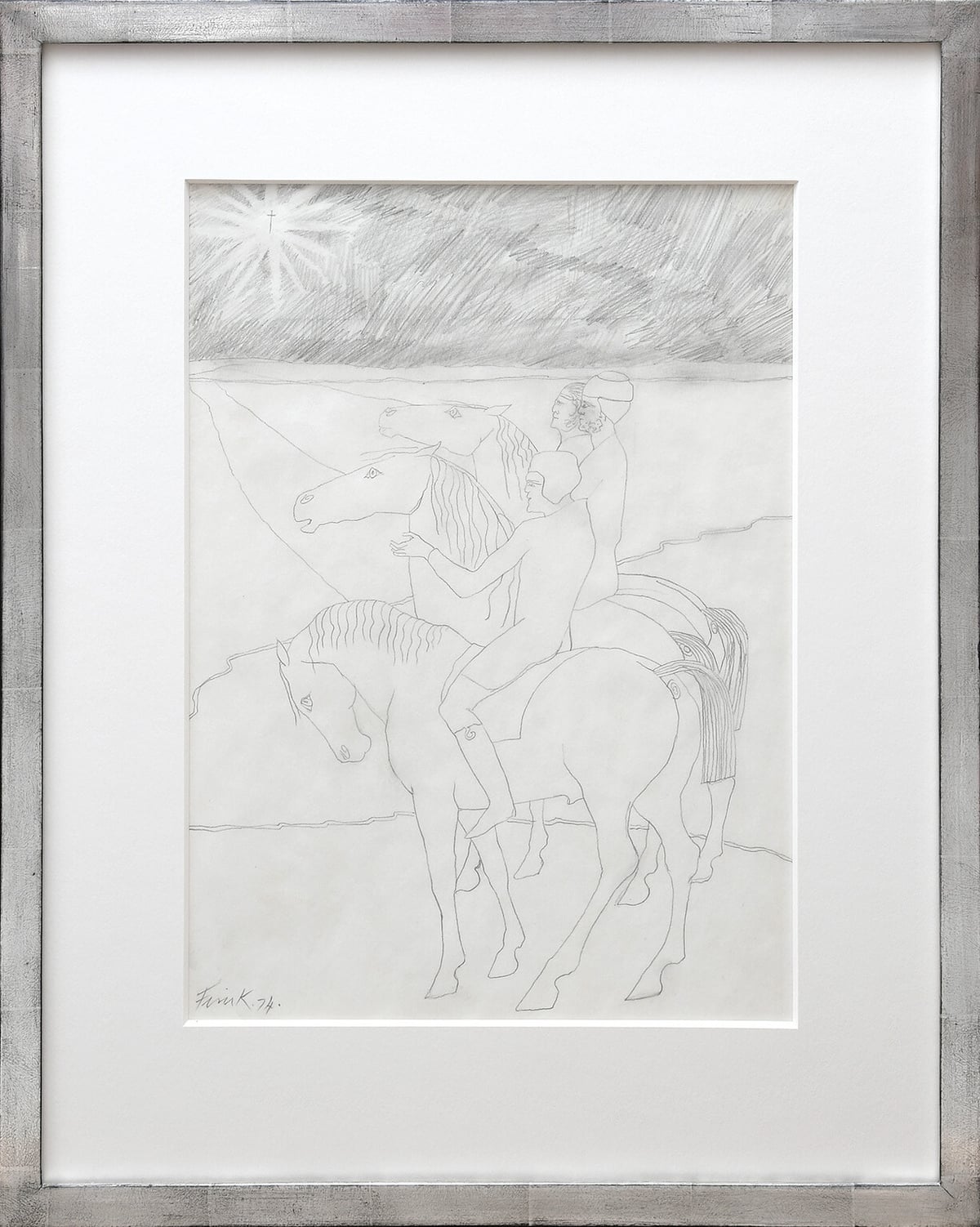 Artwork: Three Pilgrims on Horses