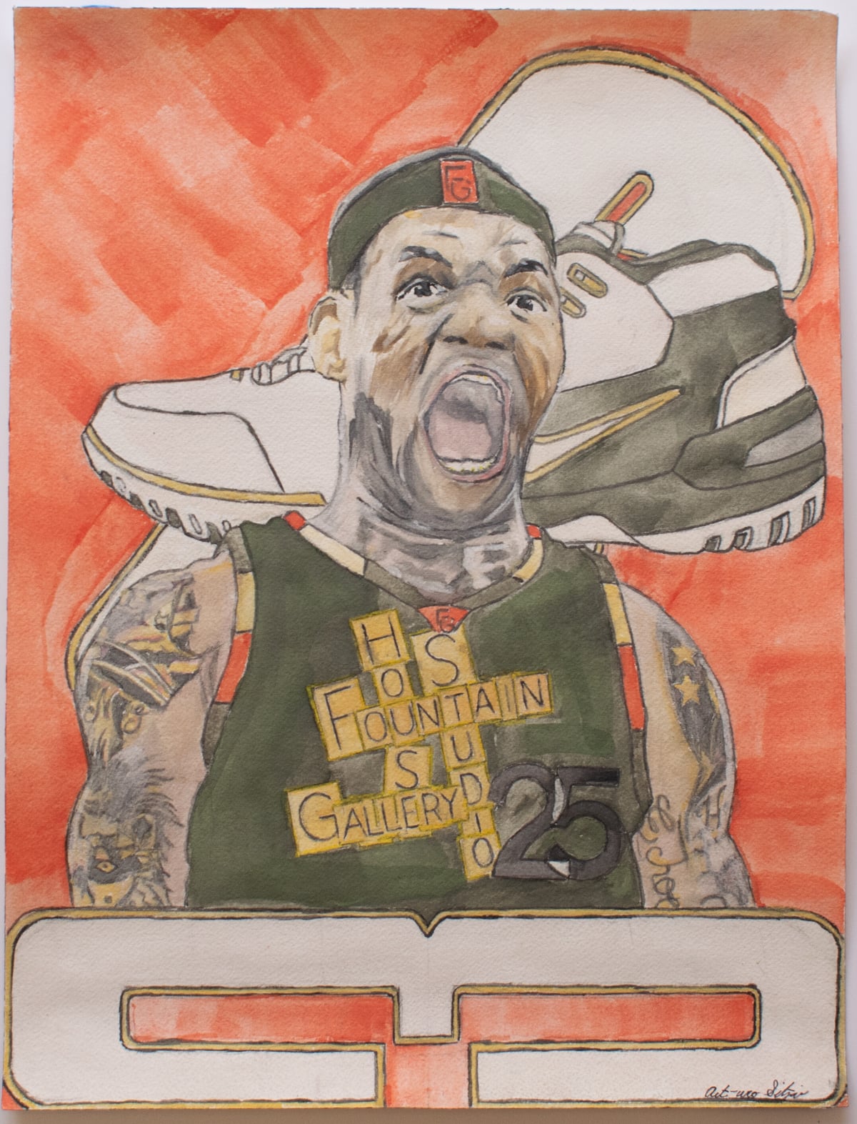 Artwork: LeBron James taking his talents to Fountain House Gallery...
