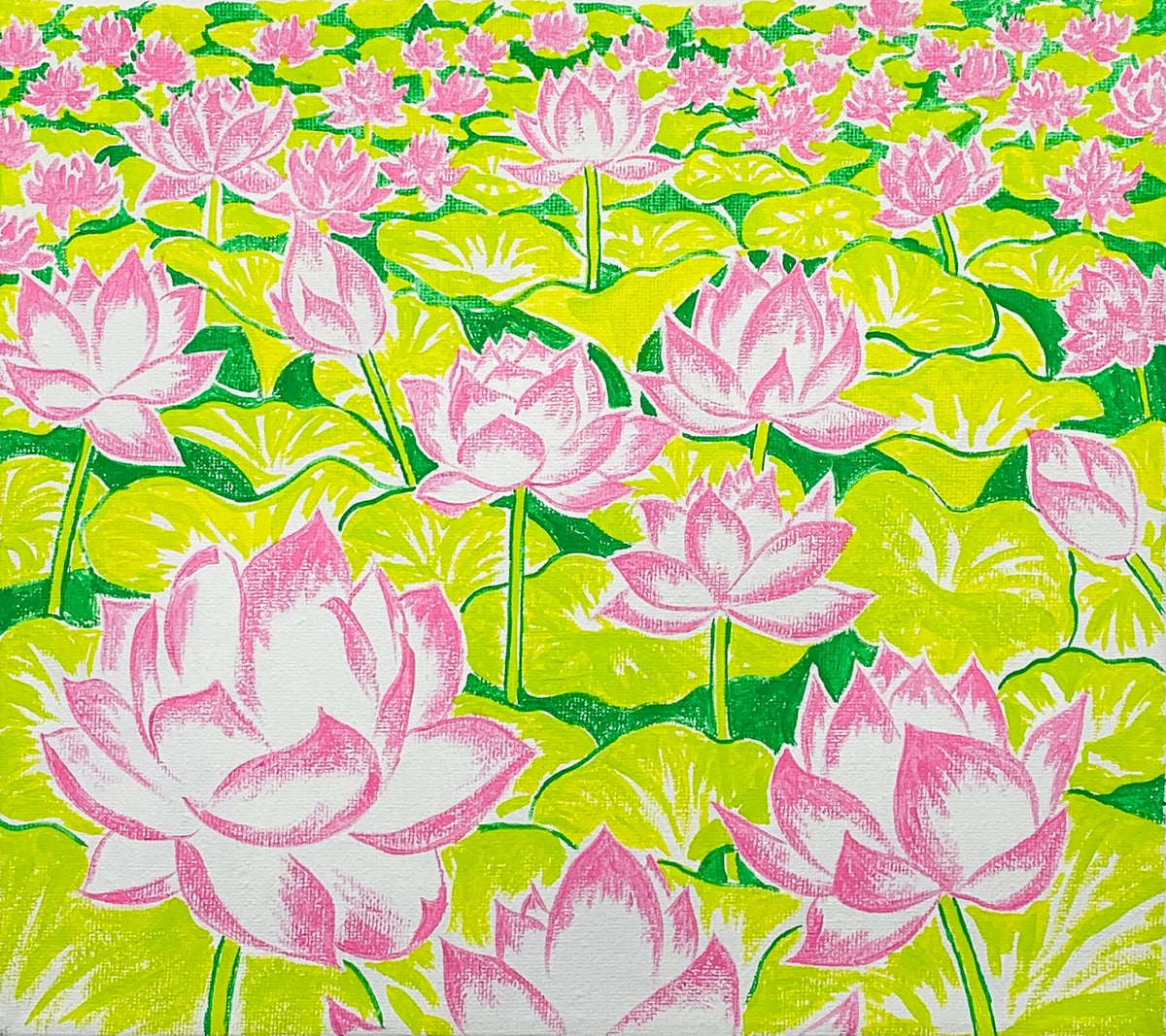 Artwork: lotus pond