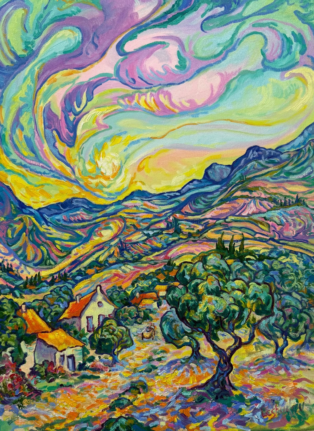 Artwork: Lavander Horizon at Sunset