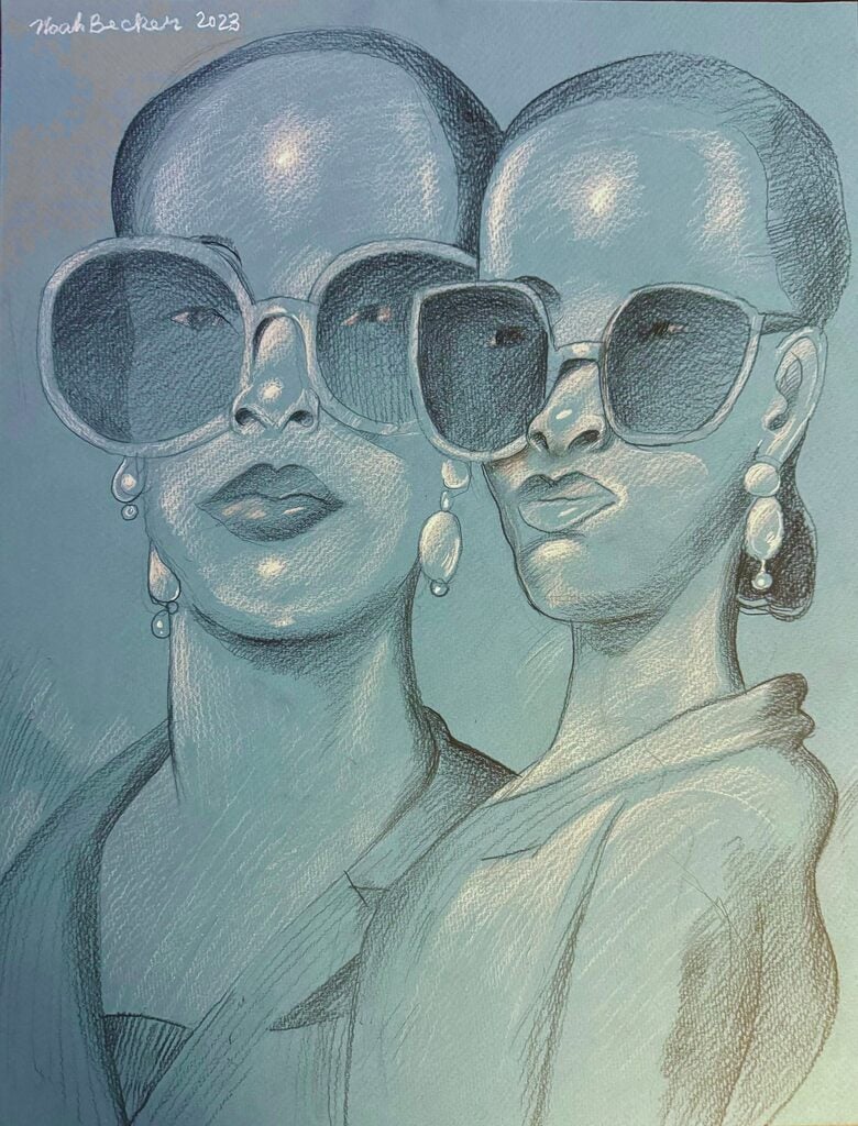 Artwork: Figures in Sunglasses