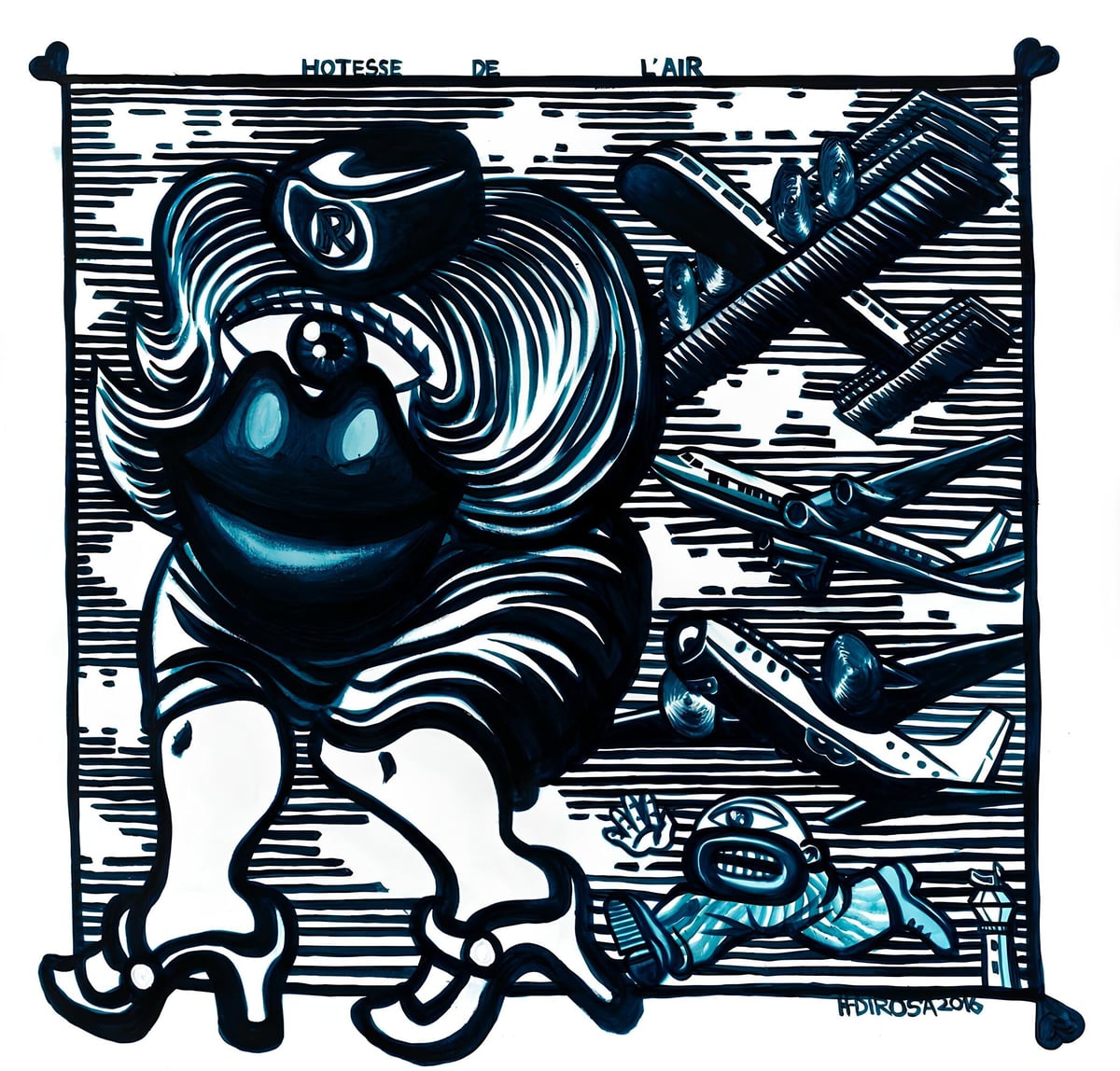 Artwork: Hôtesse de l'air