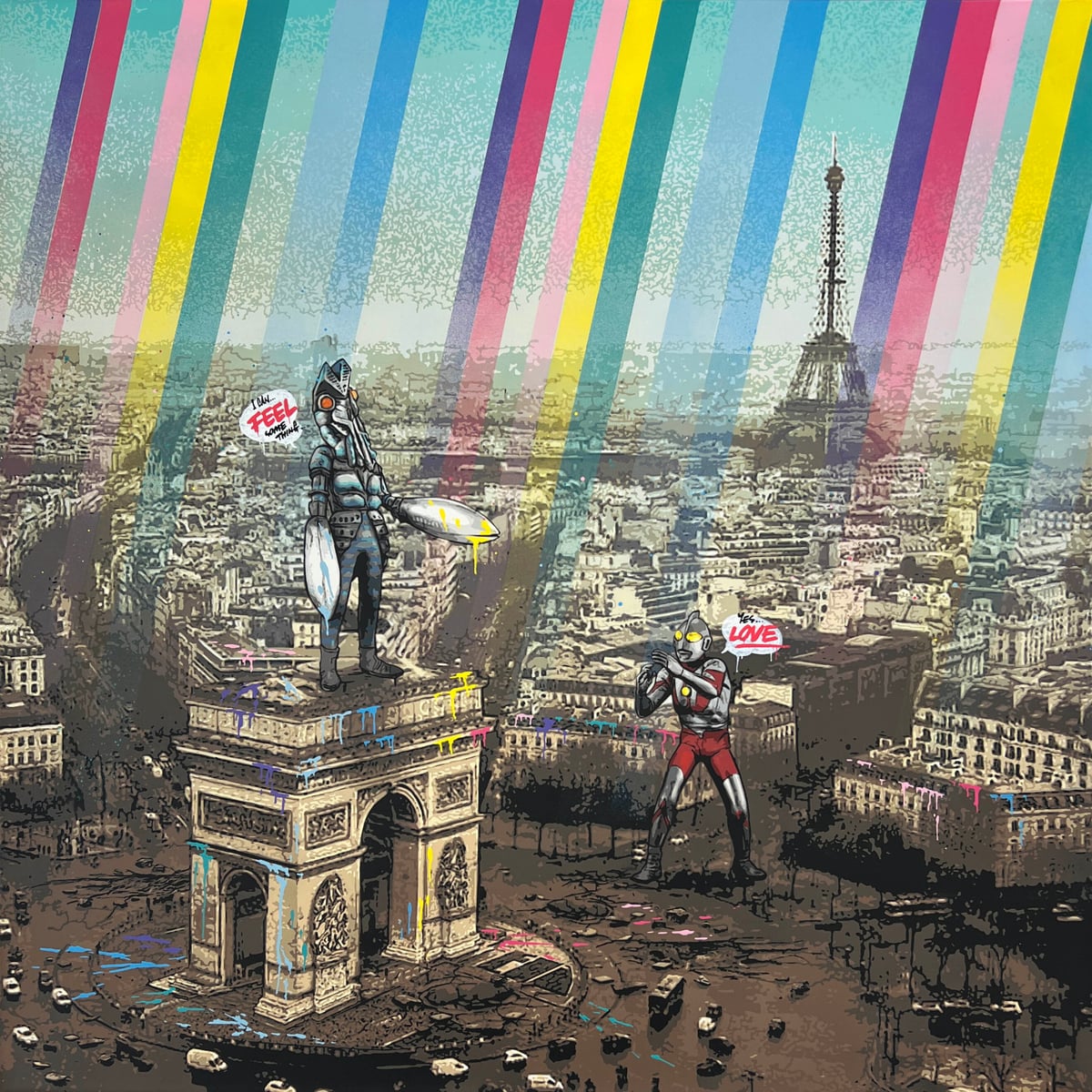 Artwork: Rainbow Inc. Ultraman vs Baltan