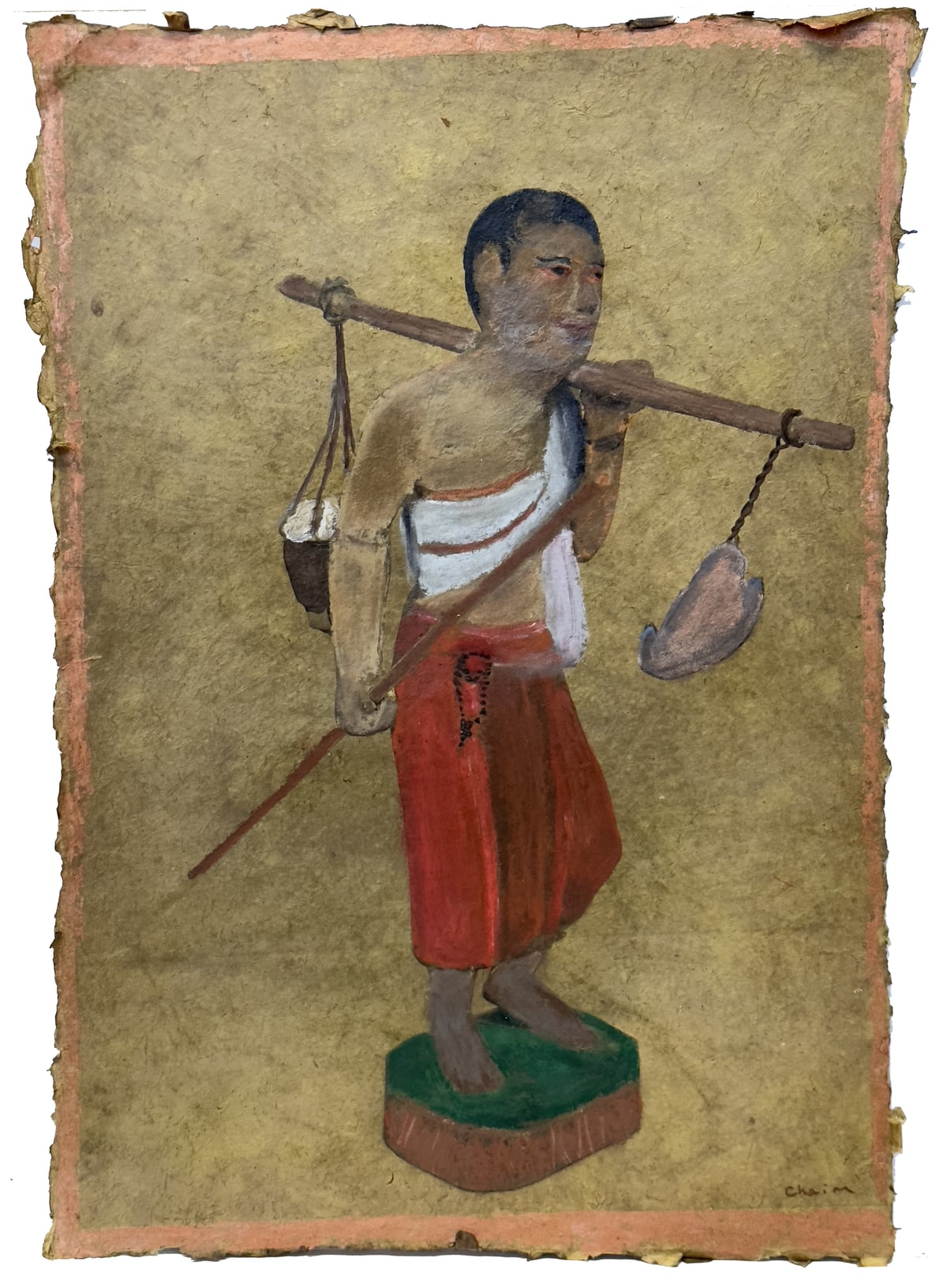 Artwork: Water Carrier, Burma (Myanmar)