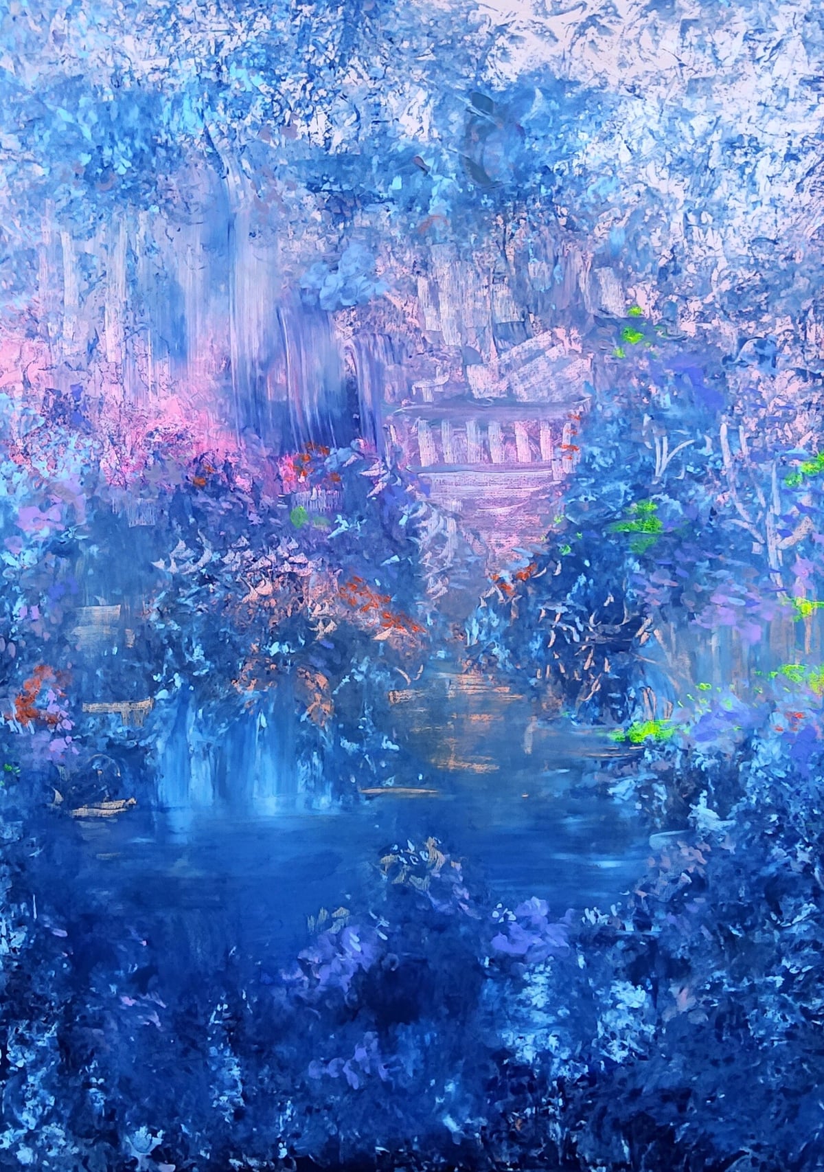 Artwork: “Enchanted Pond” , Impressionism and Contemporary Impressionist