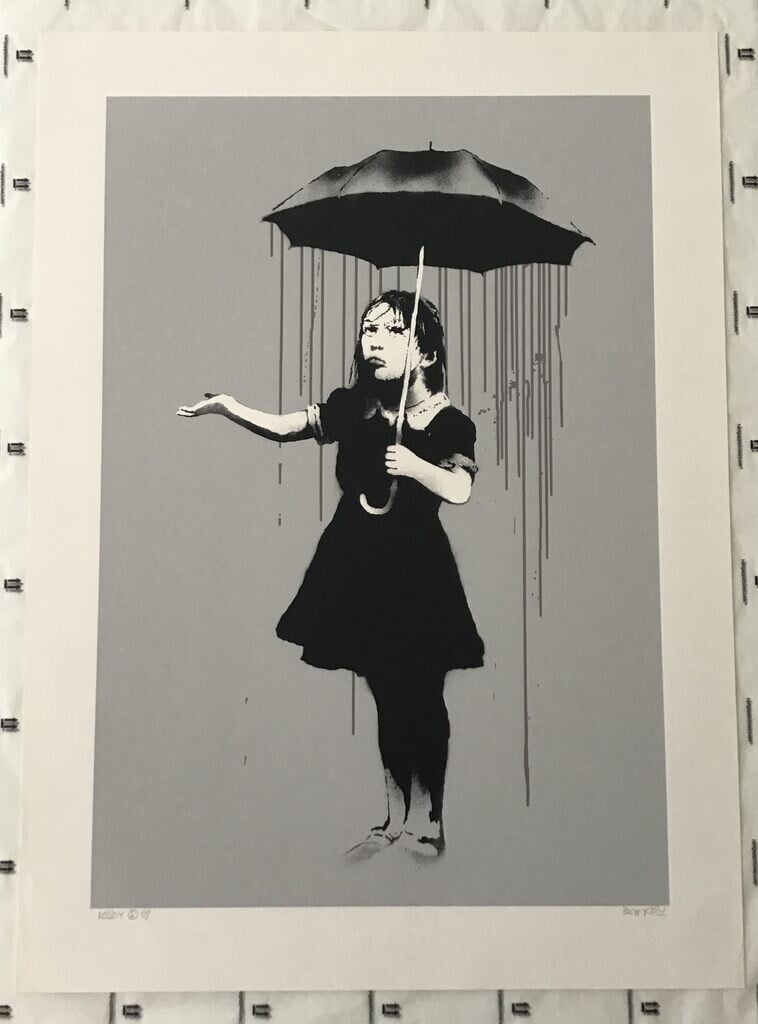 Artwork: Nola (Grey Rain) - Signed and dedicated to Roddy