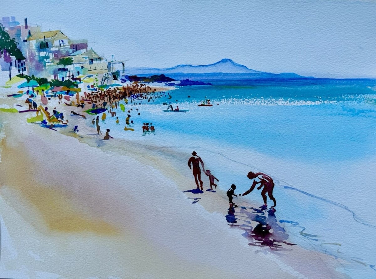 Artwork: "Happy Moments" , Aquarell on paper