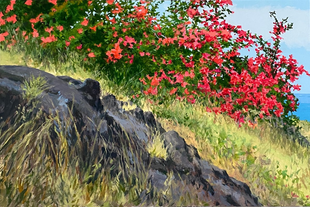 Artwork: Bougainvillea at Honaunau no. 1