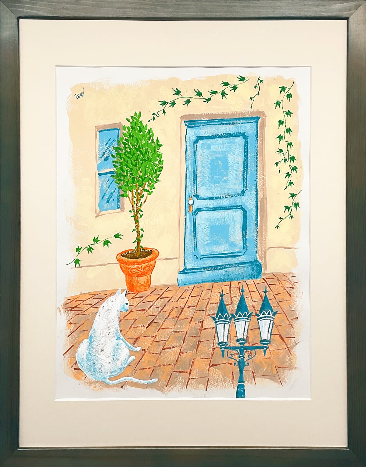 Artwork: The Light Blue Door and the Cat