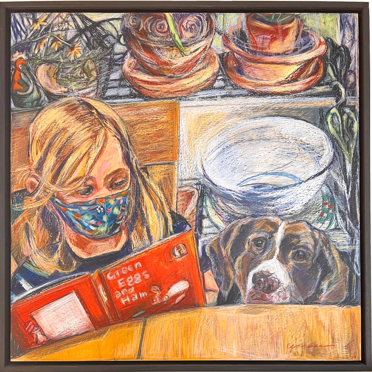 Artwork: O: I Like Ham. MEAT! Do Something! (Portrait of Tessa and Olivia)