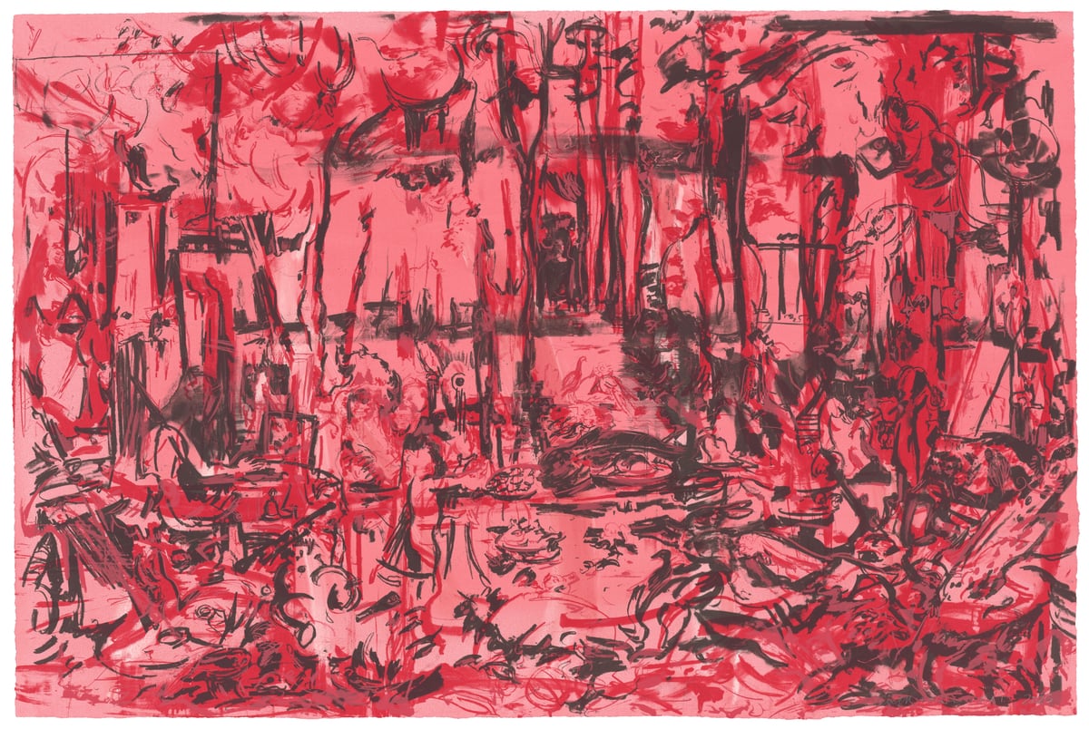 Artwork: The 5 Senses (red and black)