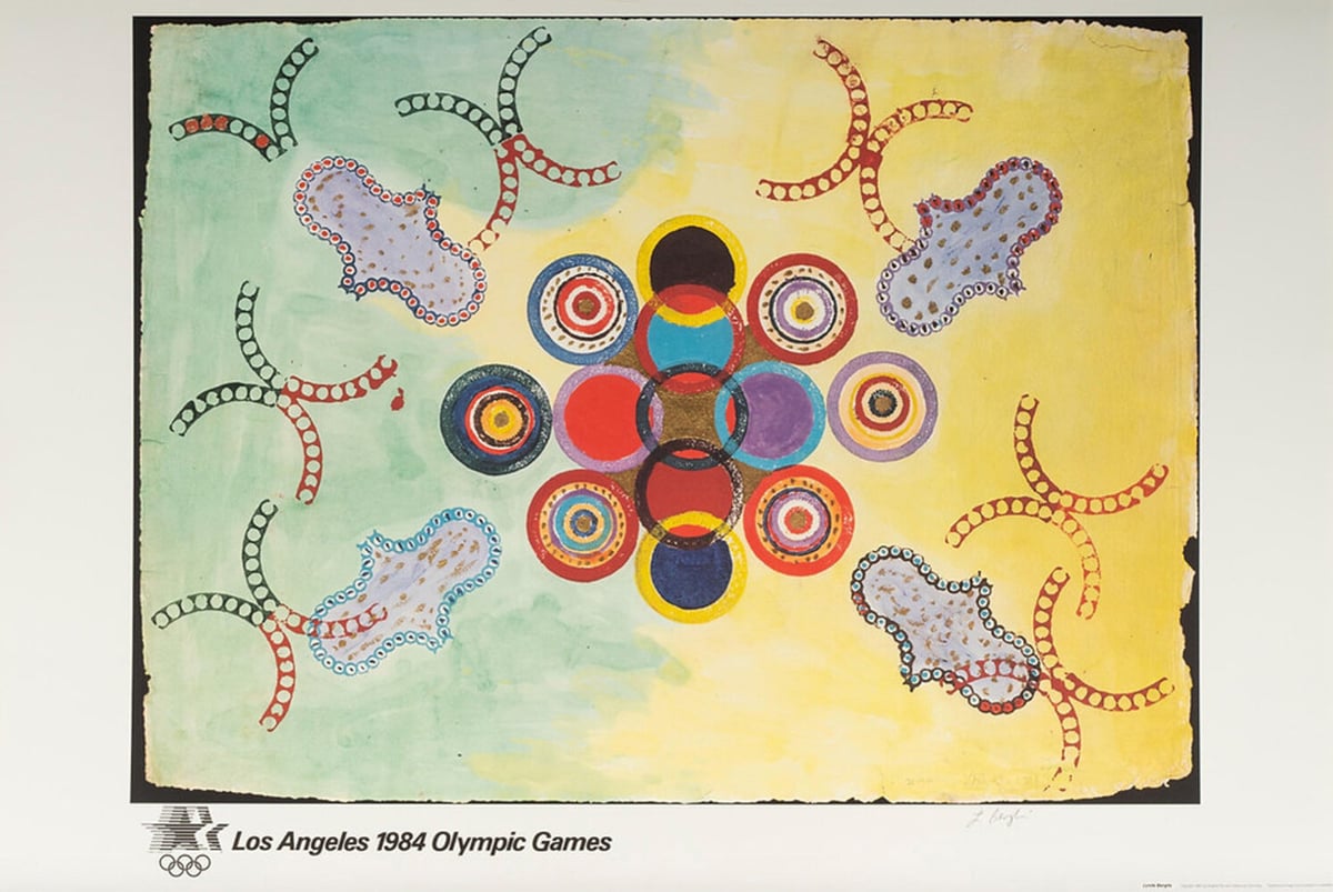 Artwork: Lynda Benglis Hand-Signed 1984 Los Angeles Olympics Poster