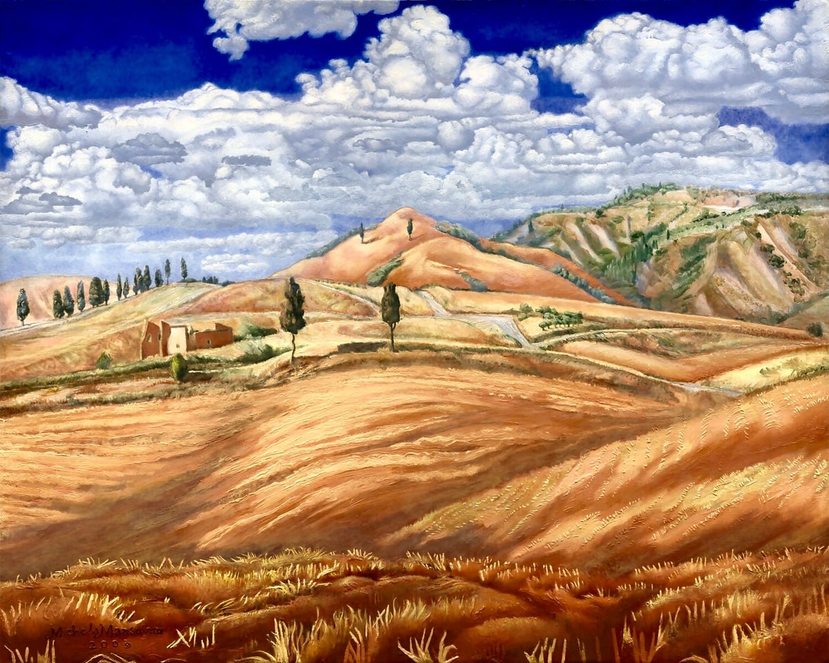 Artwork: Pink Hills Near Certaldo