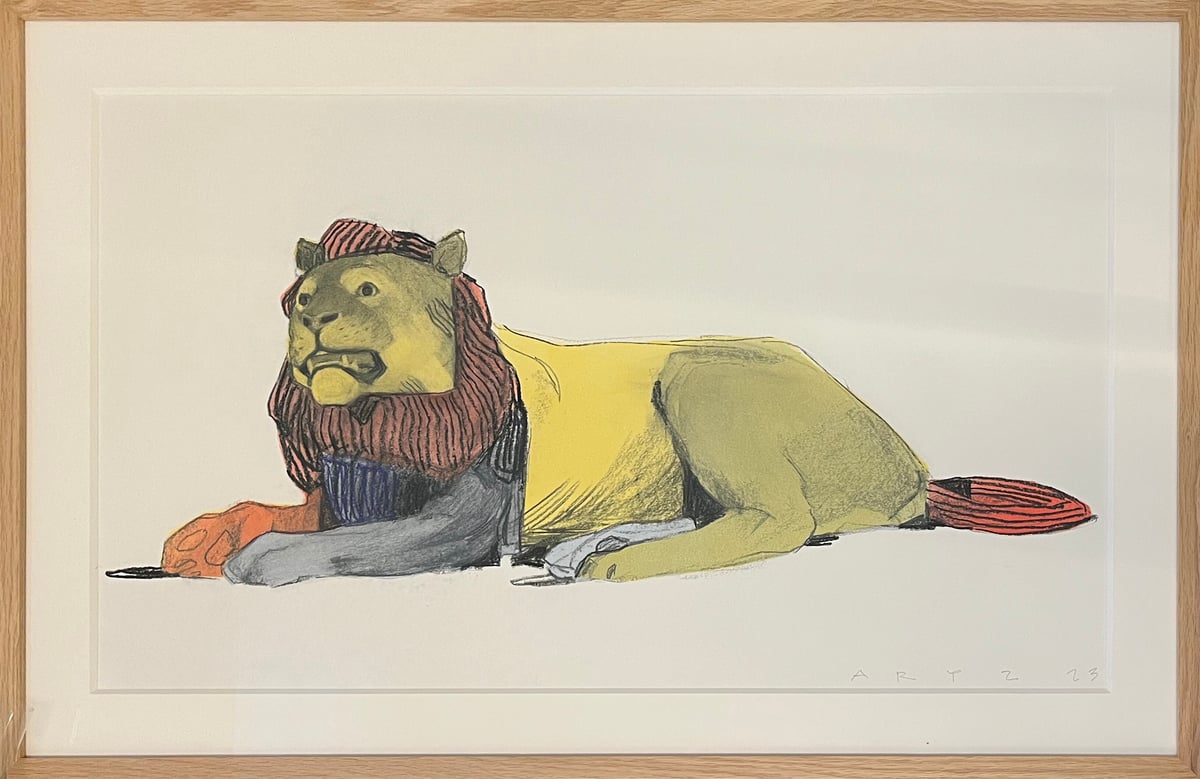 Artwork: Estudio de un león