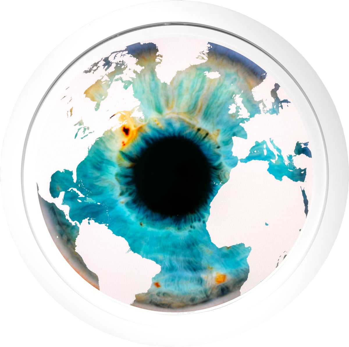 Artwork: 'Ice Age' Screen Print with Diamond Dust Circle