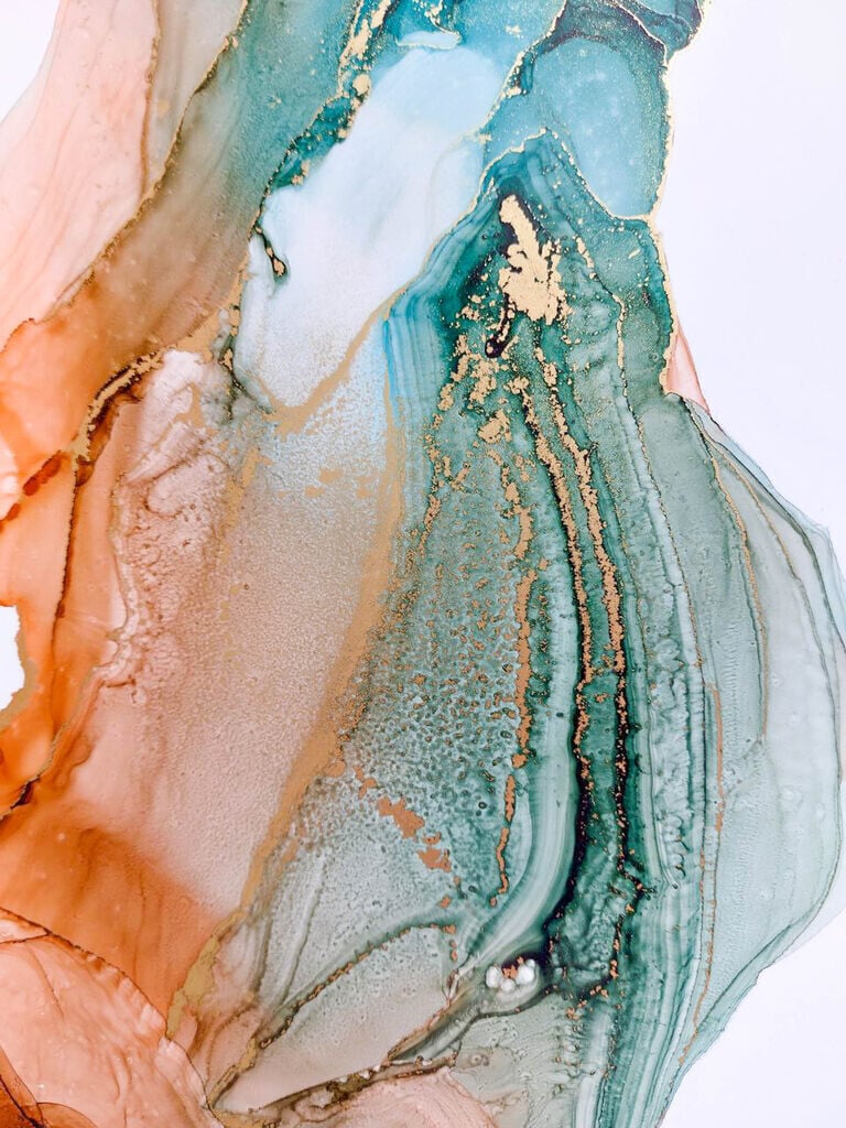 Artwork: Abstract, (Abstract painting), ink, paper