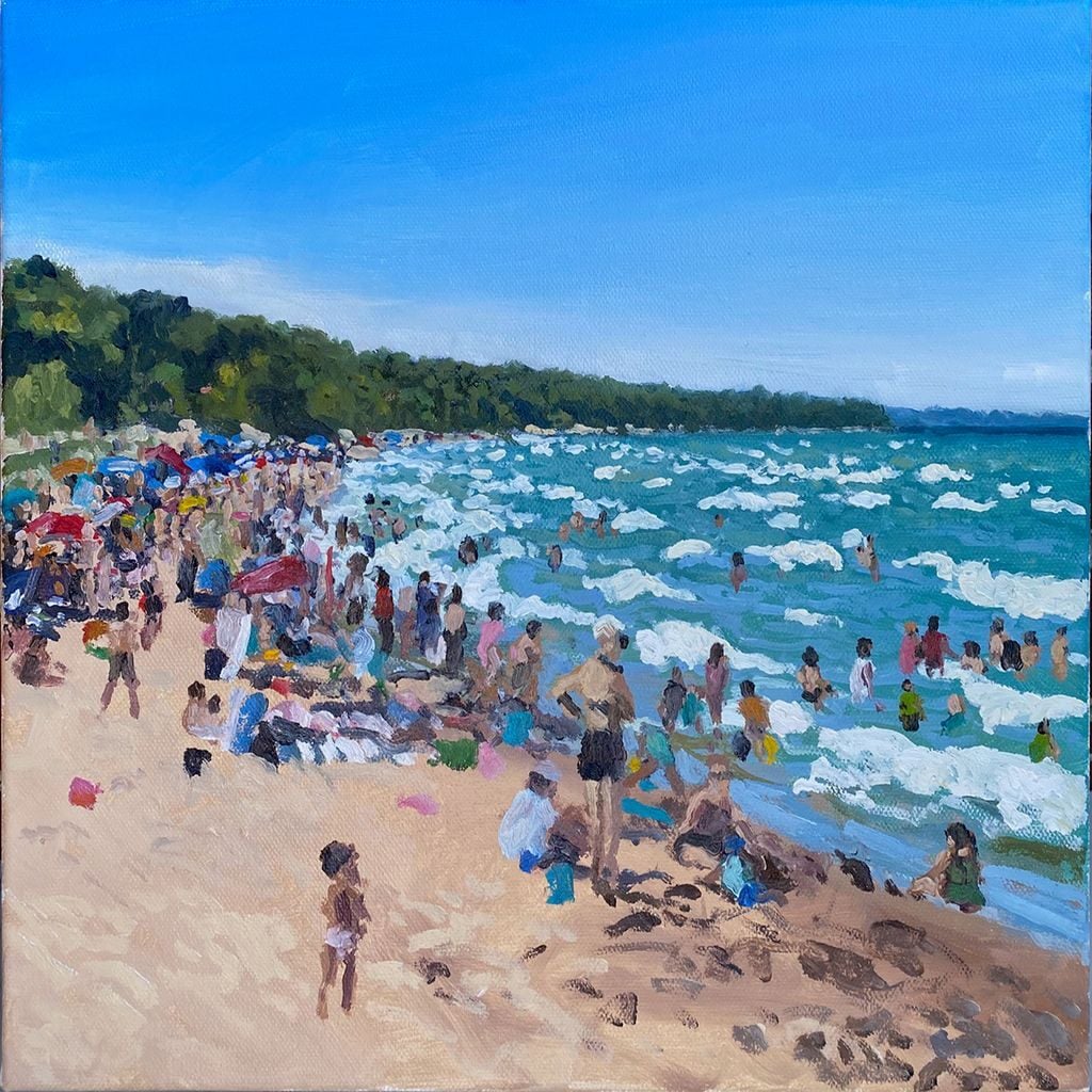 Artwork: Warren Dune Beach III - plein air