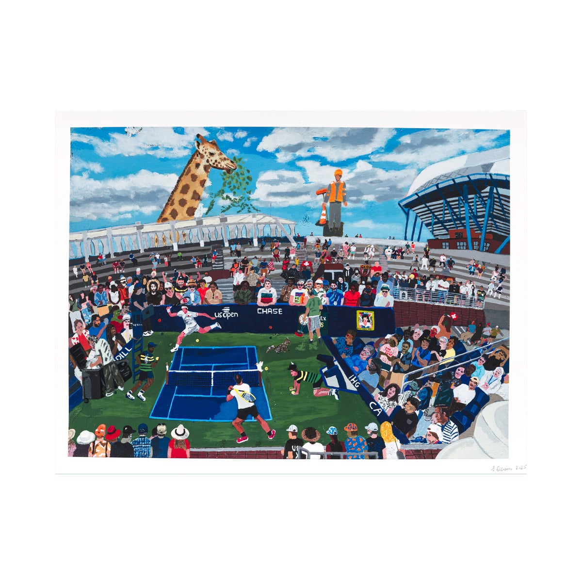 Artwork: US Open, Federer vs. Nadal (Hand-Embellished, Edition 19 of 20)