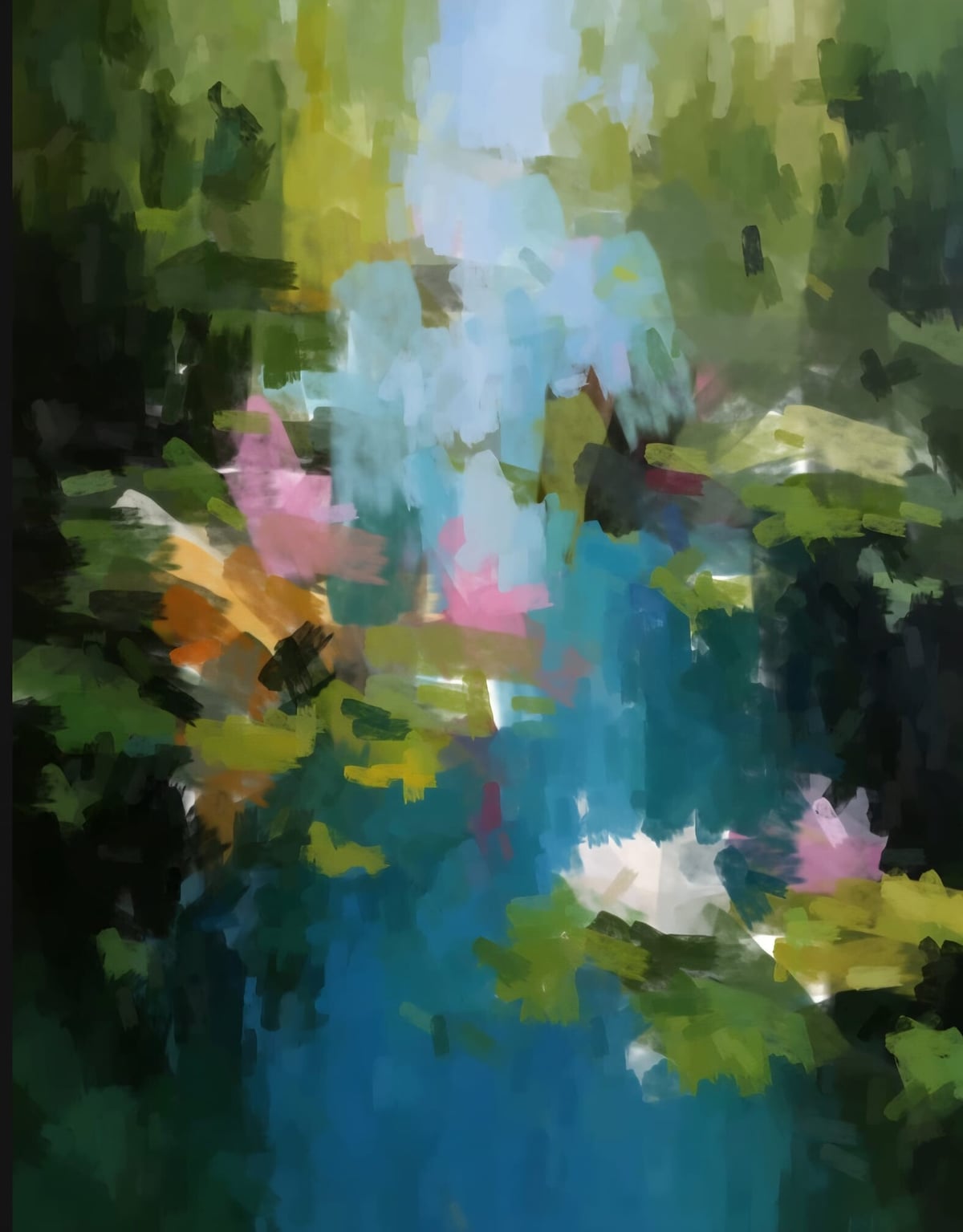 Artwork: "Serenity of Water", Oil Painting, Impressionism, Contemporary Academic Realism