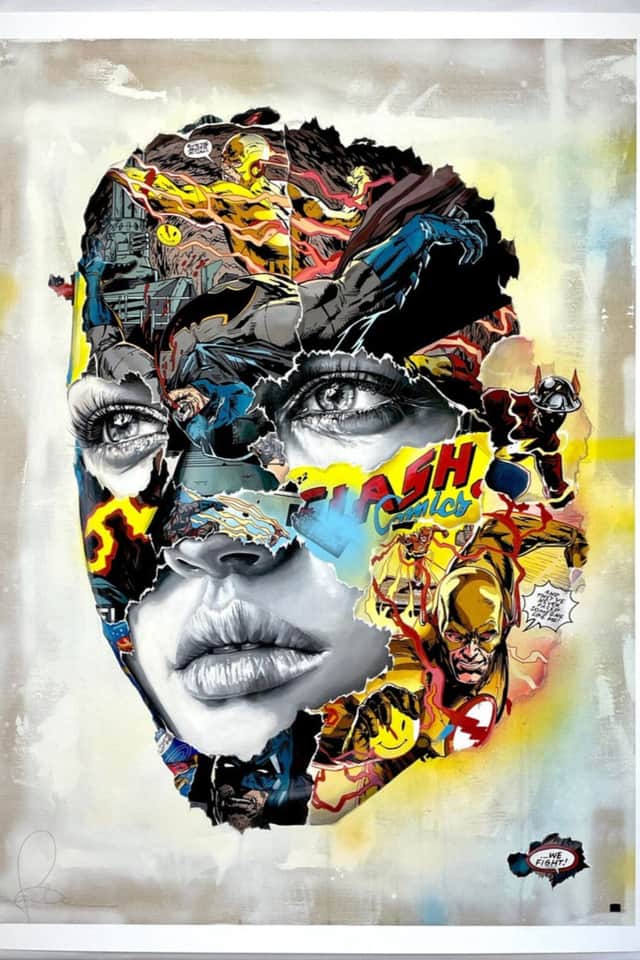 Artwork: La Cage dans un combat électrique (Print)