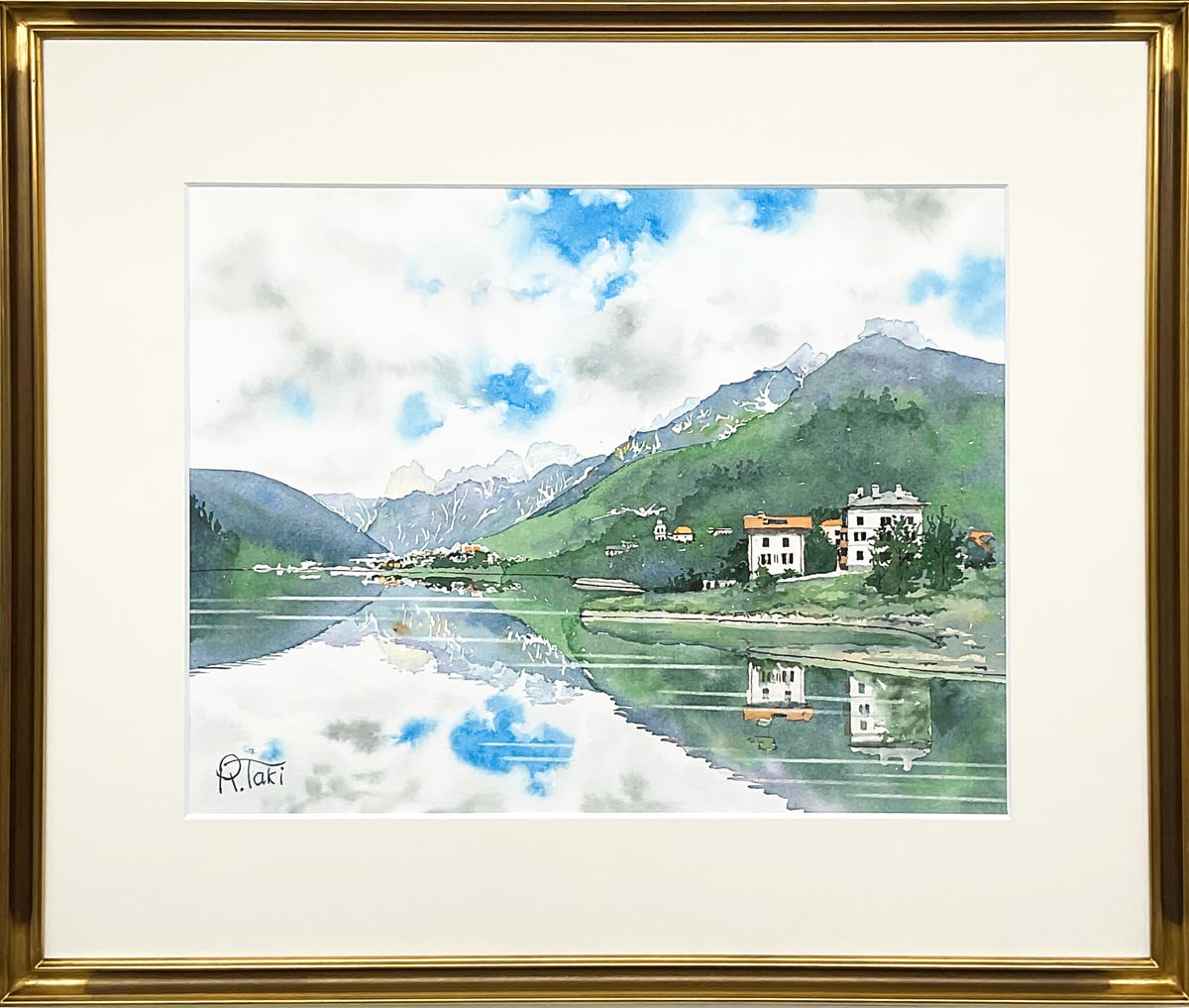Artwork: Reflection on the Lake - the Dolomites