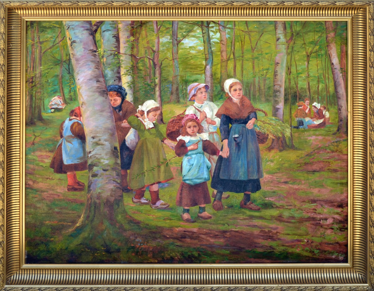 Artwork: Dutch Family in the Forest