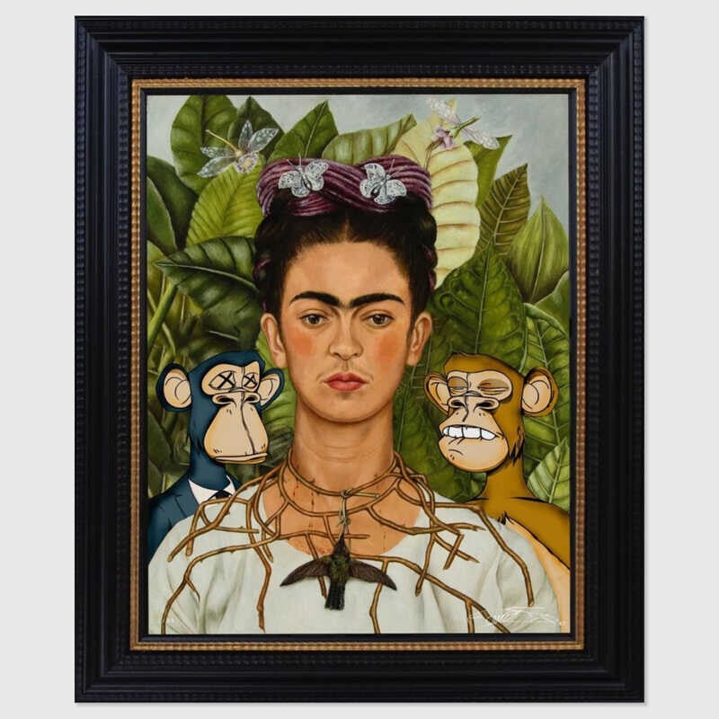 Artwork: Frida With NFT Apes