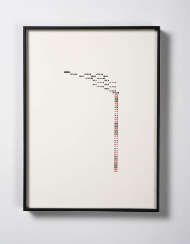 Artwork: Calligrammes (Guillaume Apollinaire) XI