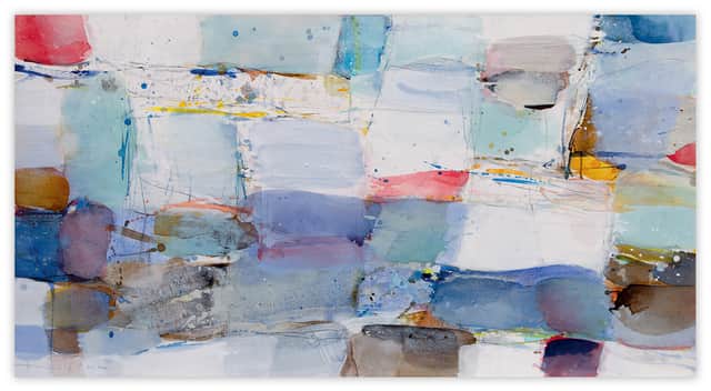 Artwork: Wellenrhythmen (Abstract painting)