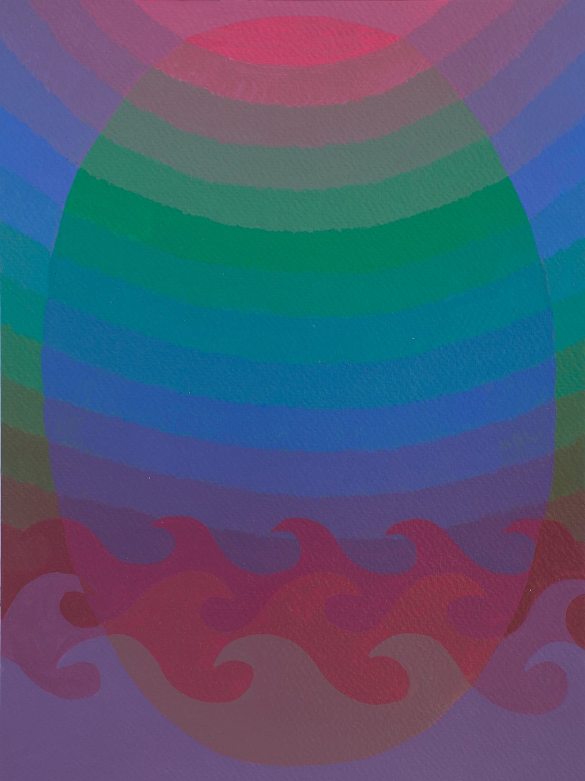 Artwork: Dark Sky & Waves (Red, Green & Blue)