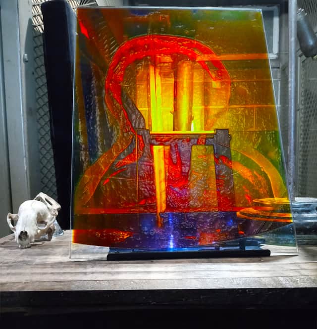 Artwork: s.X - Painting of a Painting with a Skull