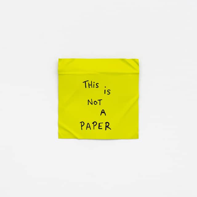 Artwork: Post-it (this is not a paper)
