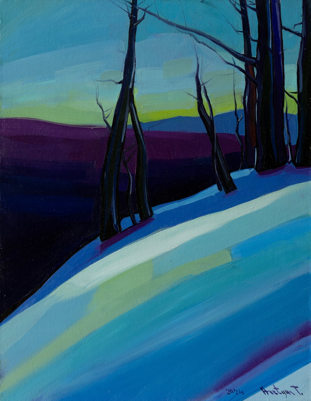 Artwork: Winter trees