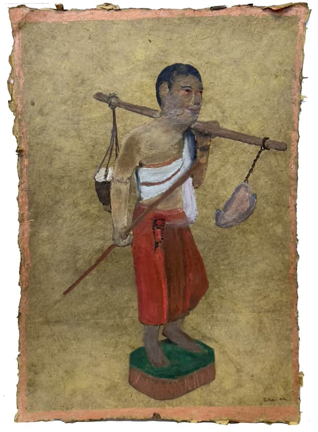 Artwork: Water Carrier, Burma (Myanmar)