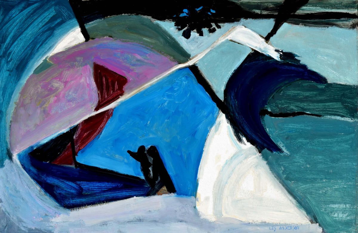 Artwork: Mid Century Abstract Expressionist Painting-- "An Oblation to Shells"