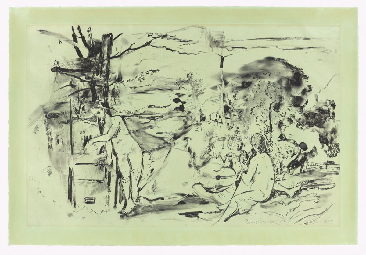 Artwork: The green of the larches