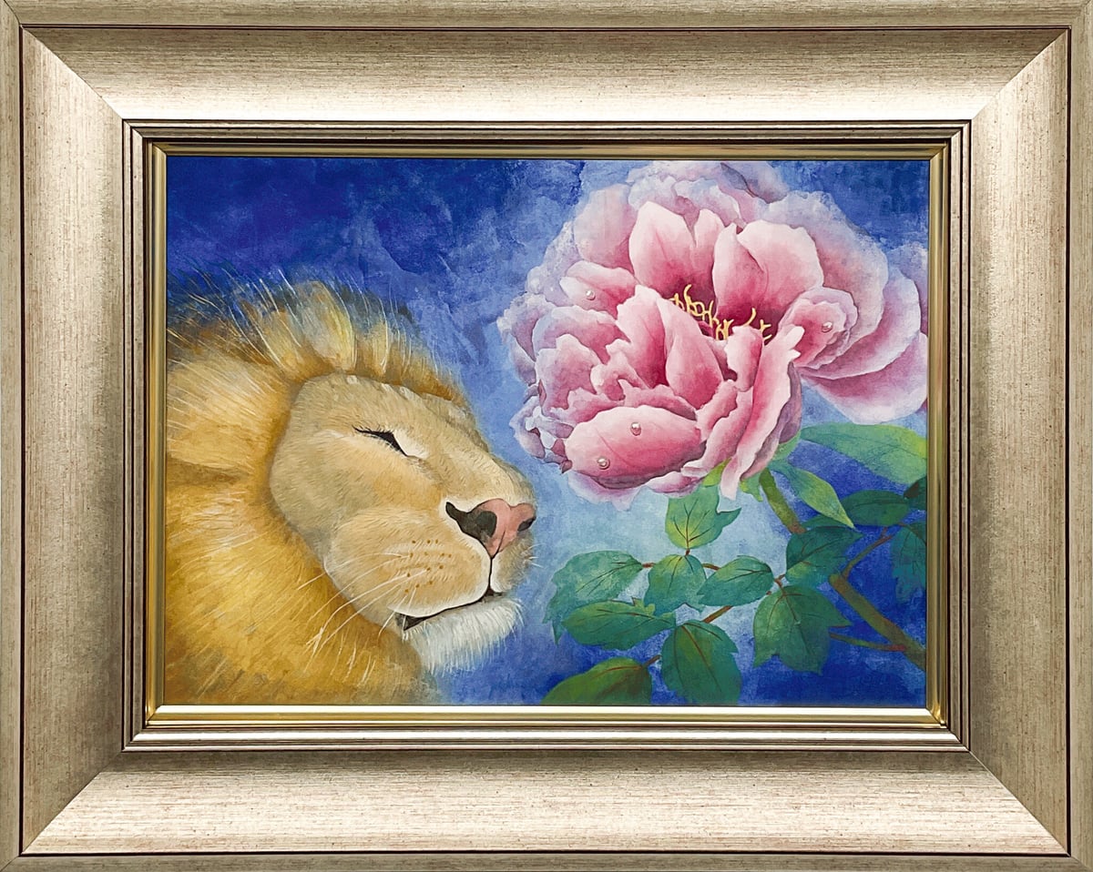 Artwork: Lion and Peony