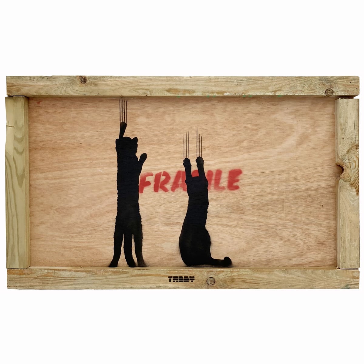 Artwork: Cat scratch-out on a tear